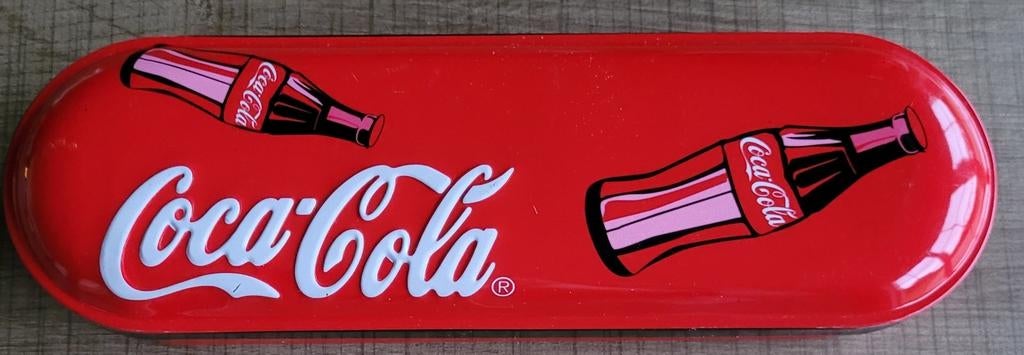 *vintage* Coca-Cola blikken doosje/ pennendoos, Ophalen of Verzenden, Gebruikt, Gebruiksvoorwerp