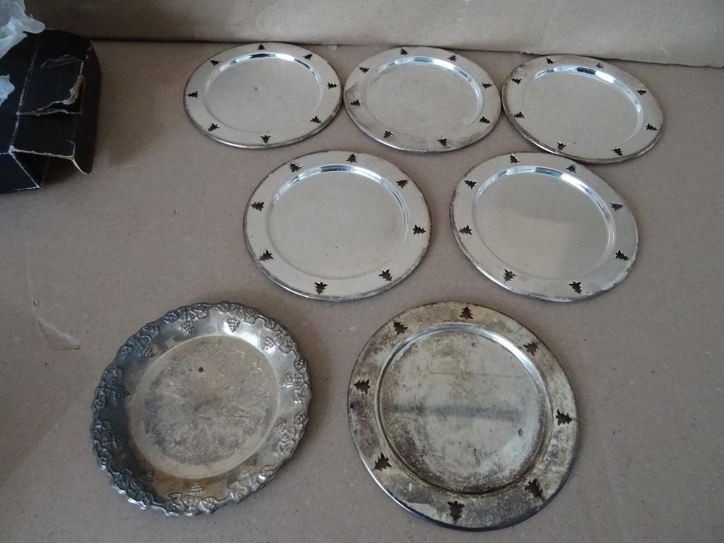 Sous-verres en métal argenté Koninklijke Begeer vintage 1960, Enlèvement ou Envoi, Utilisé