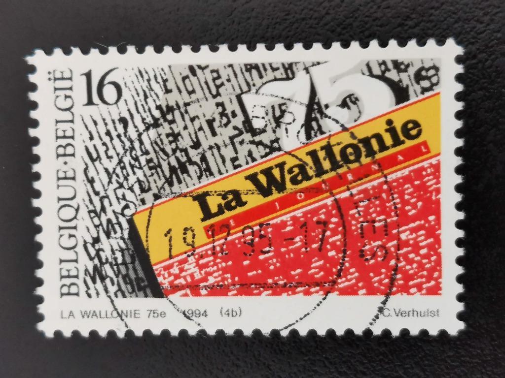 Belgique 1994 - presse - 75 ans du journal La Wallonie, Enlèvement ou Envoi, Affranchi