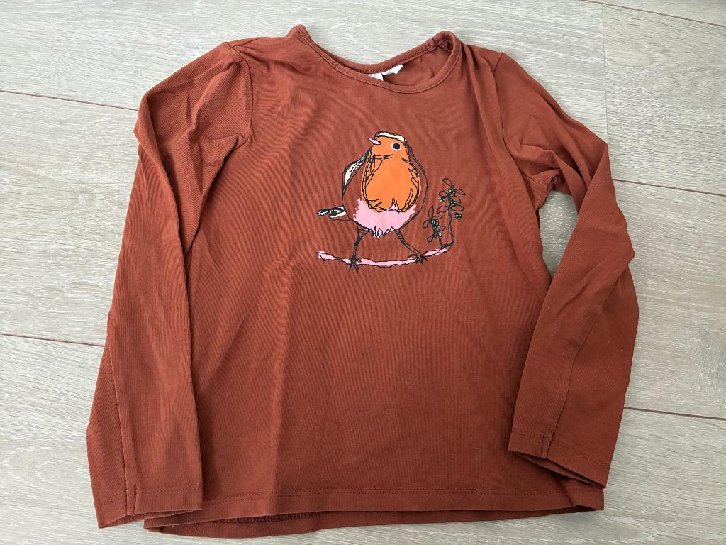 Longsleeve Mini Rebels 116 - cognac vogel, Enlèvement ou Envoi, Mini Rebels, Chemise ou À manches longues, Utilisé