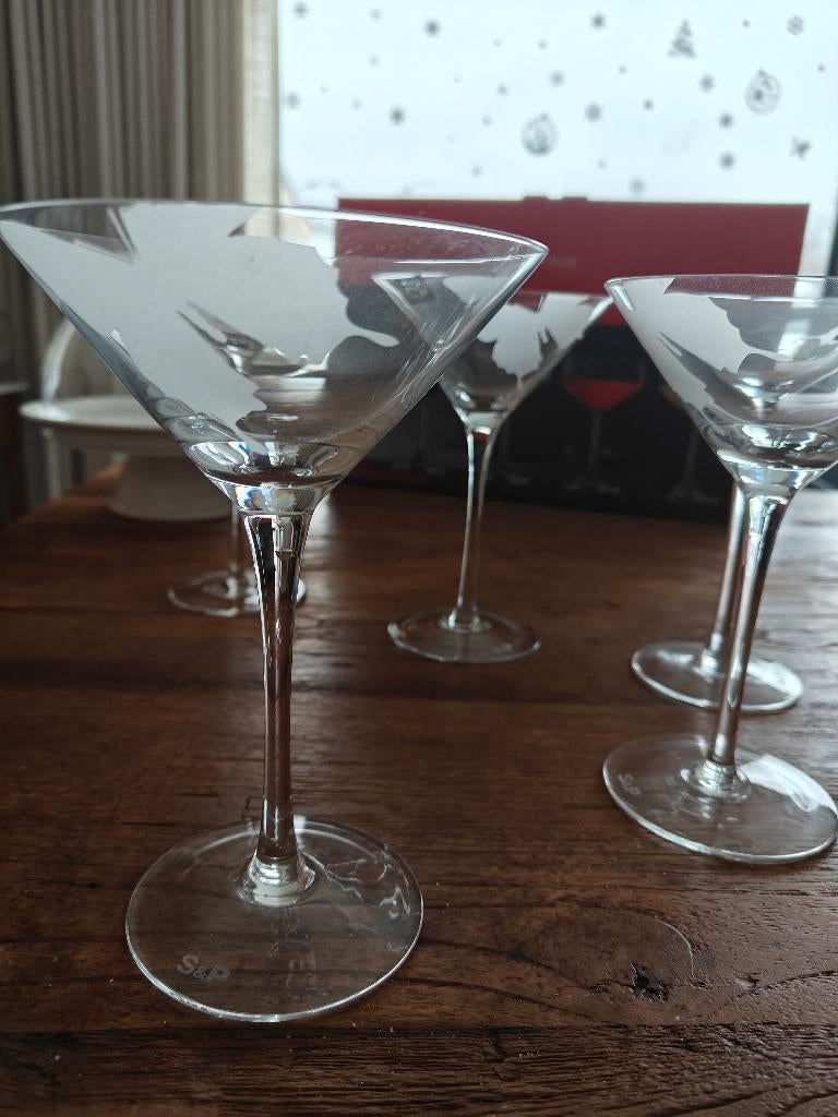 Coupe glazen S&P, Verzamelen, Glas en Drinkglazen, Ophalen, Zo goed als nieuw, Overige typen