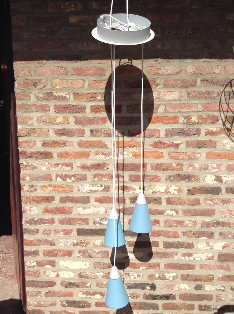 Hanglamp, Huis en Inrichting, Lampen | Hanglampen, Ophalen of Verzenden, Zo goed als nieuw, Glas
