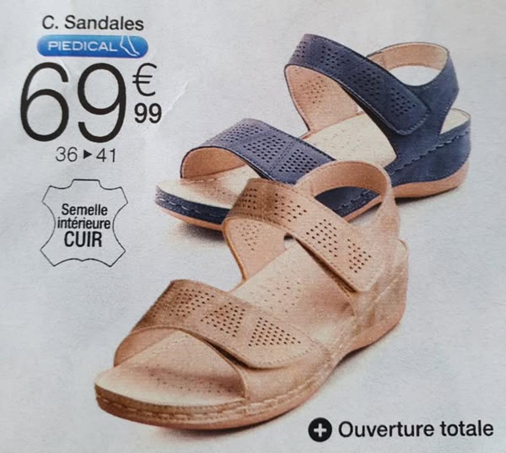 SANDALES ROUGE NEUVES 38 / 38,5, Enlèvement ou Envoi, Damart, Sandales et Mûles, Neuf