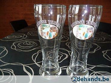 2 nieuwe vintage glazen Brugse tripel, Neuf