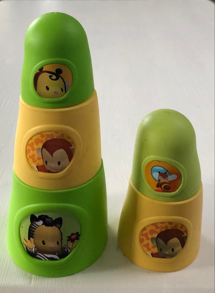 5 stapelbare potjes Smoby Cotoons, Kinderen en Baby's, Ophalen of Verzenden, Zo goed als nieuw, Overige typen