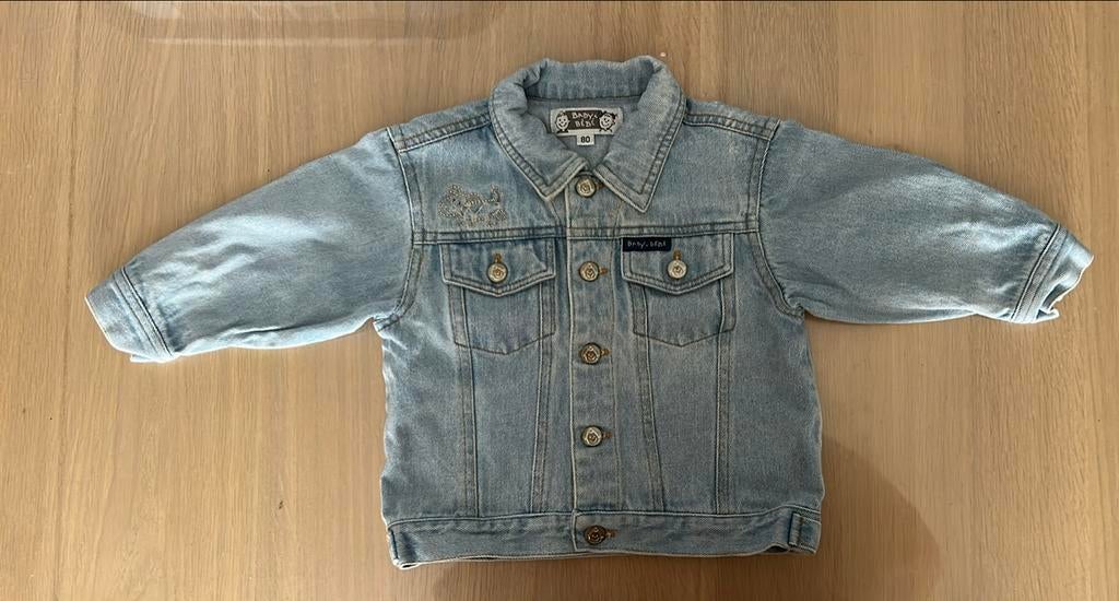 Jeans jasje maat 80, Kinderen en Baby's, Ophalen, Zo goed als nieuw, Jasje