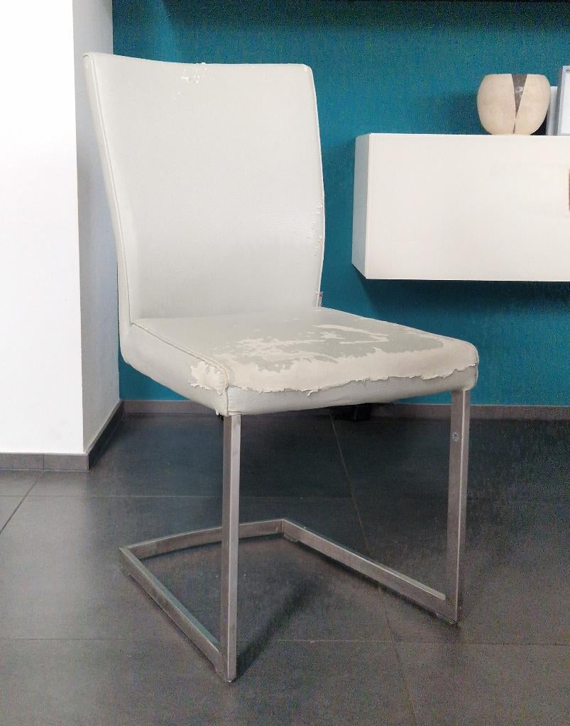 6 Stoelen - te herstofferen, Ophalen, Gebruikt, Grijs, Vijf, Zes of meer stoelen