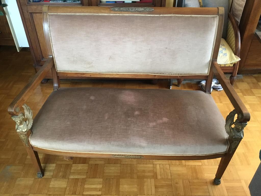 PAIRE CANAPÉ NAPOLÉONIEN..ACAJOU  1.000€
