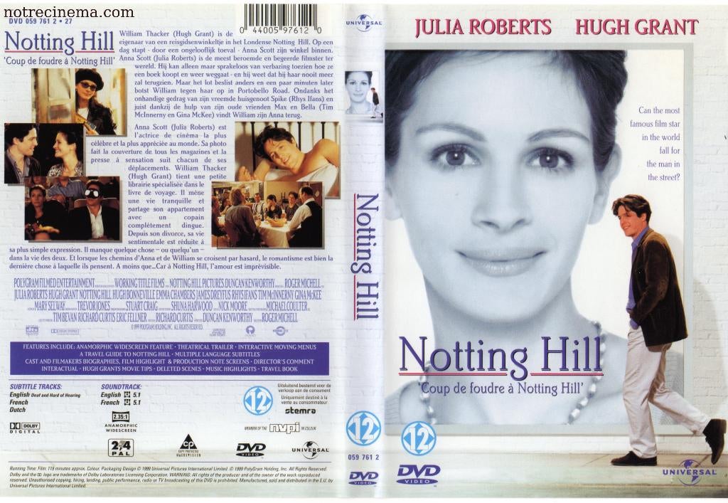 Le DVD Coup de foudre à Notting Hill de Roger Michell, Vanaf 12 jaar, Ophalen of Verzenden, Nieuw in verpakking, Romantische komedie