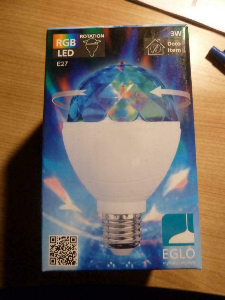 Ampoule LED Eglo Disco RGB E27 3 W, Enlèvement ou Envoi, Neuf, Zie foto