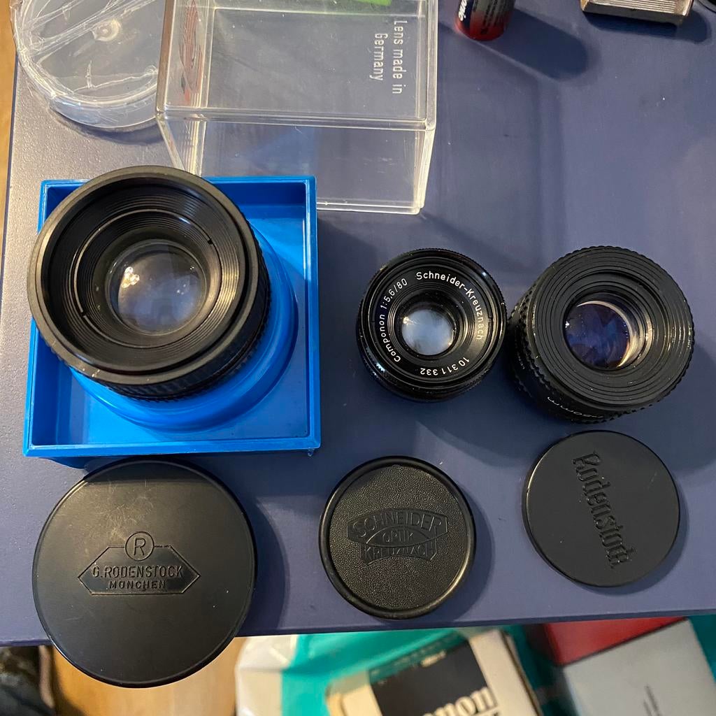 9 Durst vergroter lenzen etc. Rodagon, Schneider, Ophalen of Verzenden, Zo goed als nieuw, Doka-onderdelen