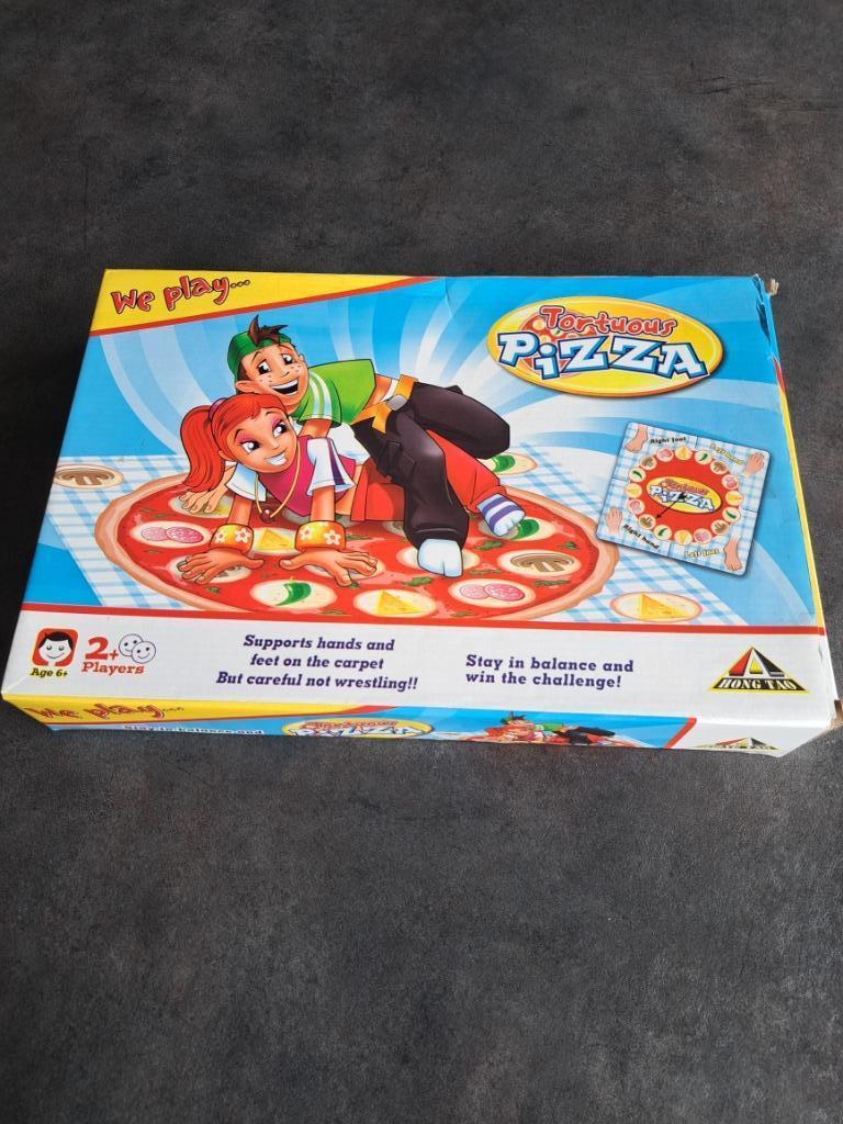 Spel pizza twister, Vijf spelers of meer, Ophalen of Verzenden, Gebruikt, Overig
