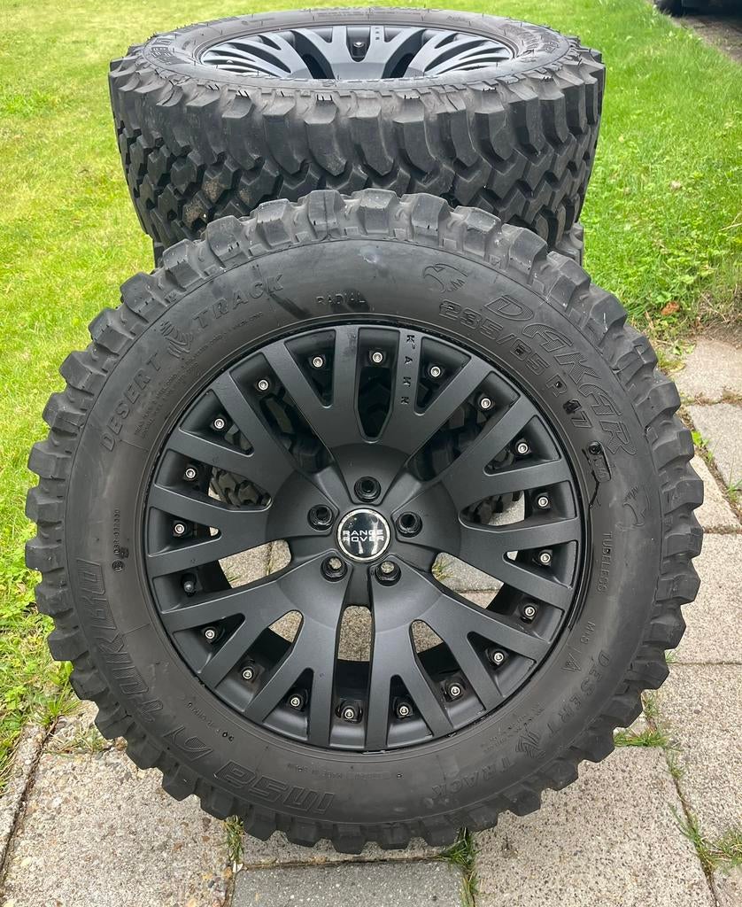Kahn Design Range Rover velgenset incl banden., Auto-onderdelen, Banden en Velgen, Ophalen, Gebruikt, Banden en Velgen, 17 inch