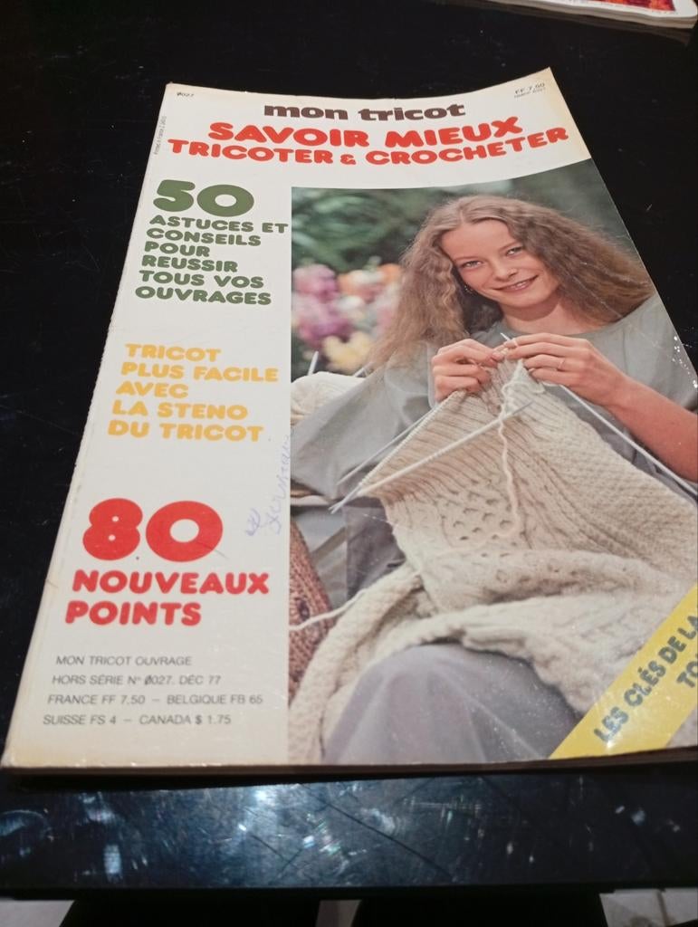Livre savoir mieux tricoter et crocheter, Enlèvement ou Envoi, Tricot