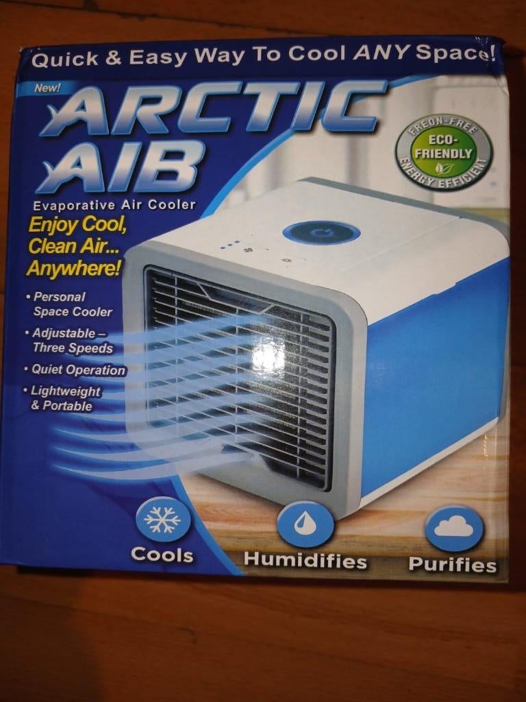 Arctic Air 3-in-1 mini mobiele airconditioner - nieuwstaat, Nieuw, 3 snelheden of meer, Ophalen of Verzenden, Koelen en Ontvochtigen