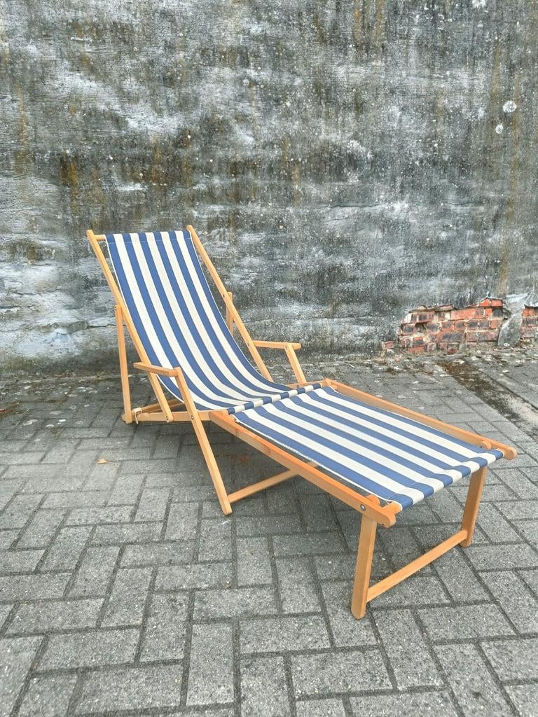 Strandzetel met voetbank, Ophalen, Gebruikt
