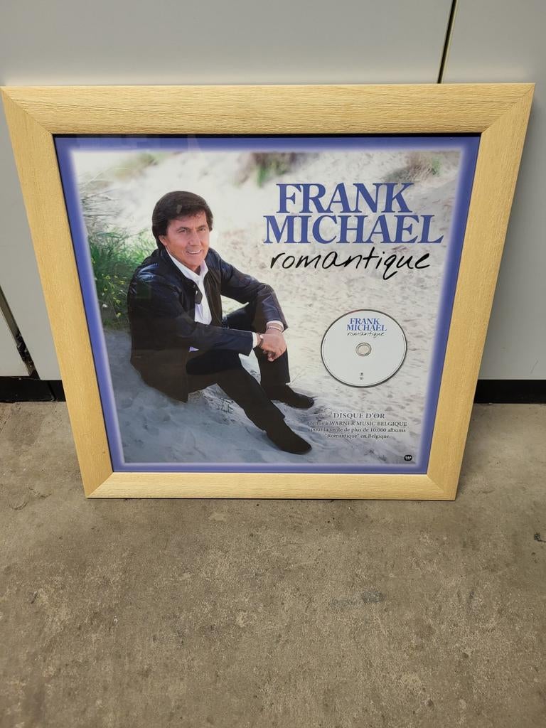 Frank Michael Romantique cadre disque d'or collector., CD & DVD, CD | Francophone, Enlèvement