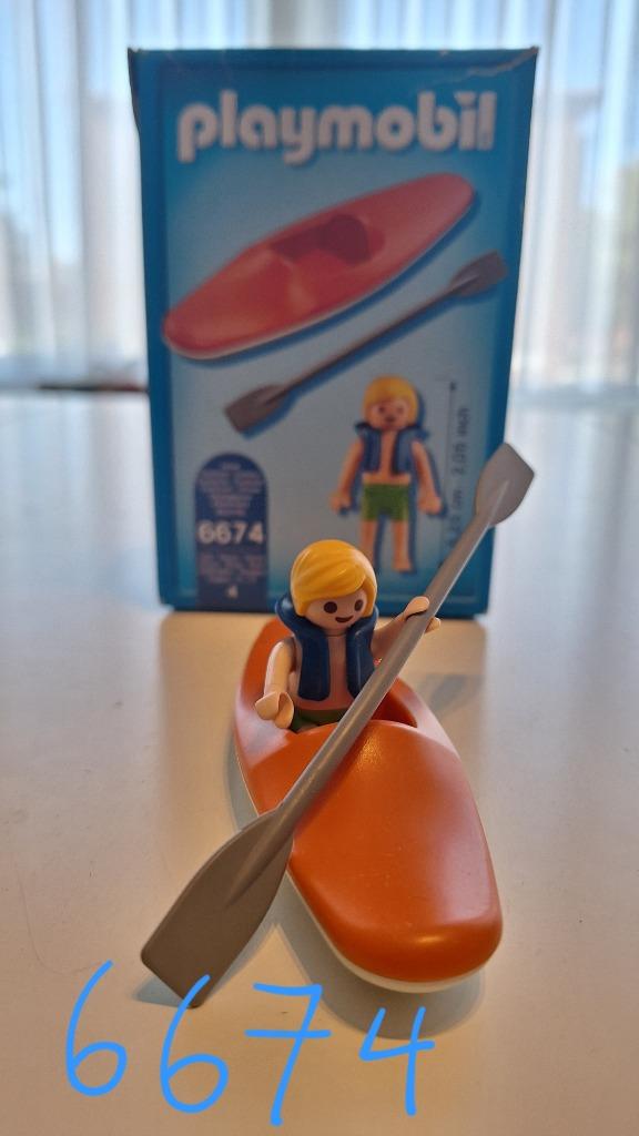 Playmobil jongen in kajak, Kinderen en Baby's, Ophalen, Gebruikt, Complete set