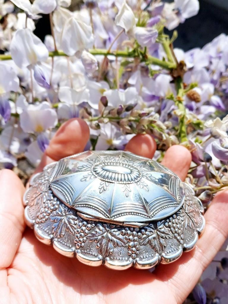 Grande tabatière de table ancienne, boîte à pilules, boîte à, Enlèvement ou Envoi