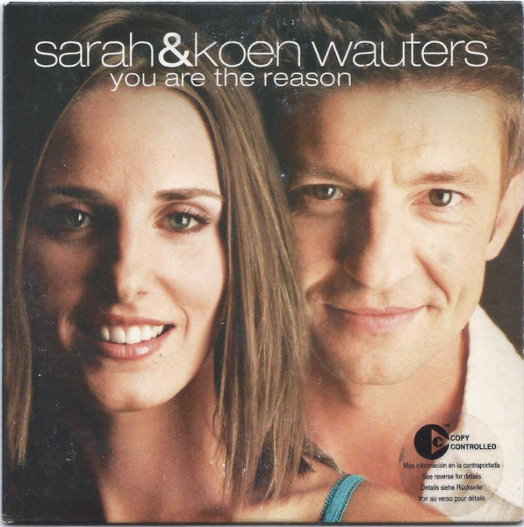 Sarah & Koen Wauters - You Are The Reason, 1 single, Enlèvement ou Envoi, Comme neuf, Pop
