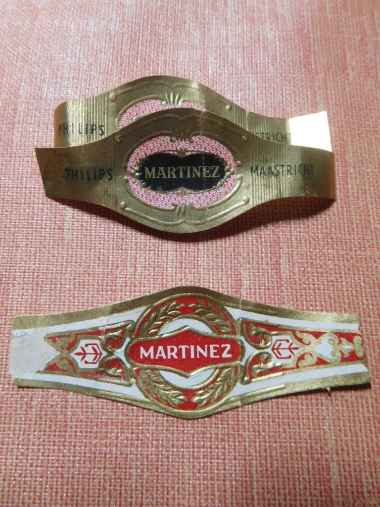 Bagues de fabricant de cigare Martinez, Enlèvement ou Envoi, Utilisé, Bagues de cigare