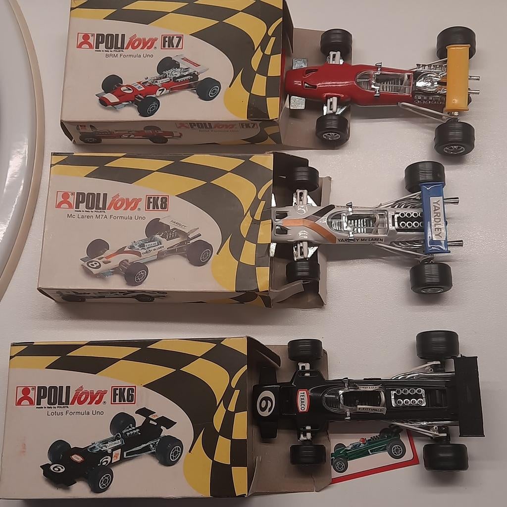 POLITOYS FK6, FK7 en FK8 : 3 RACECARS F.1 VINTAGE*MIB*, Ophalen, Nieuw, Auto, Overige merken