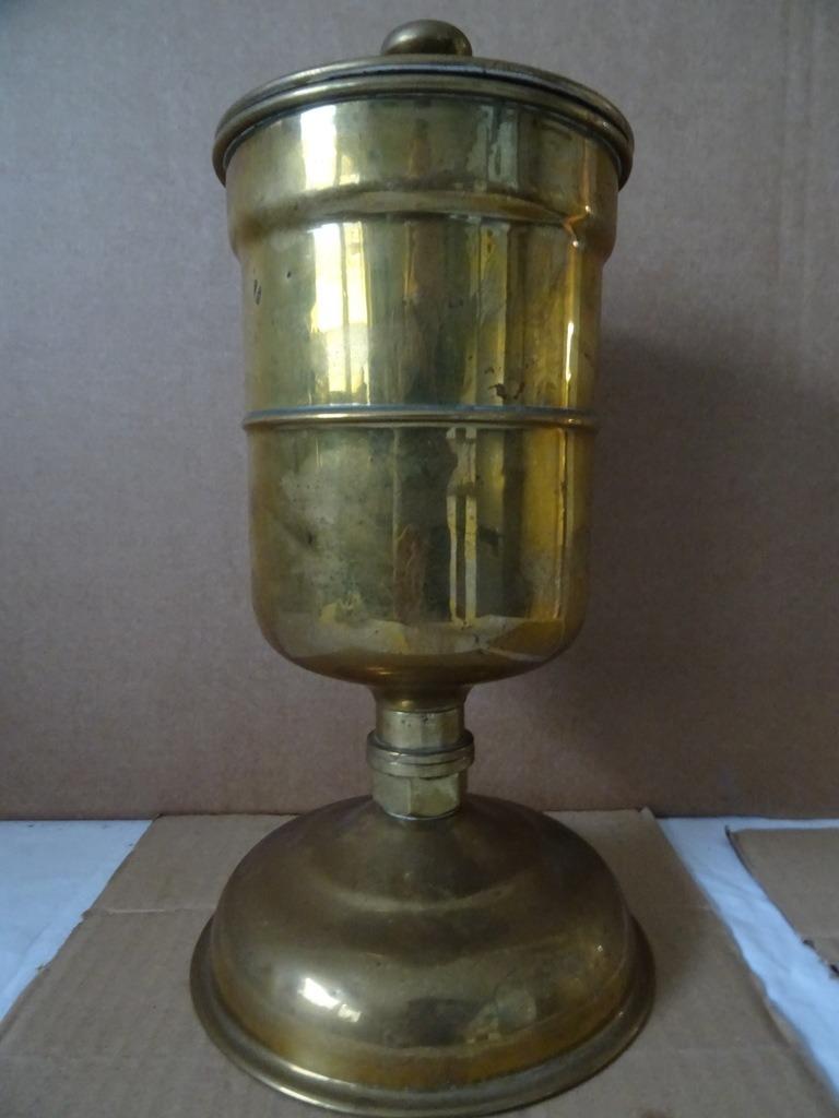 Antieke urn antieke kelk hosties antieke koperen urn 30 cm, Antiek en Kunst, Ophalen of Verzenden