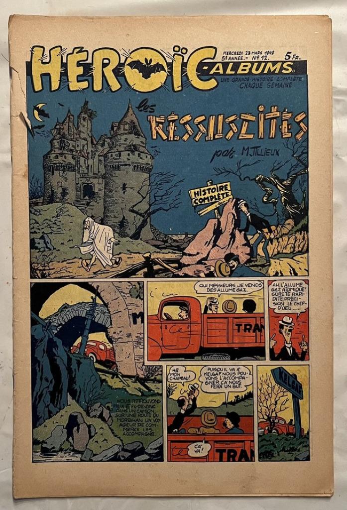 Héroïc-Albums 5ème année n 12 (1949) - TILLIEUX, Enlèvement