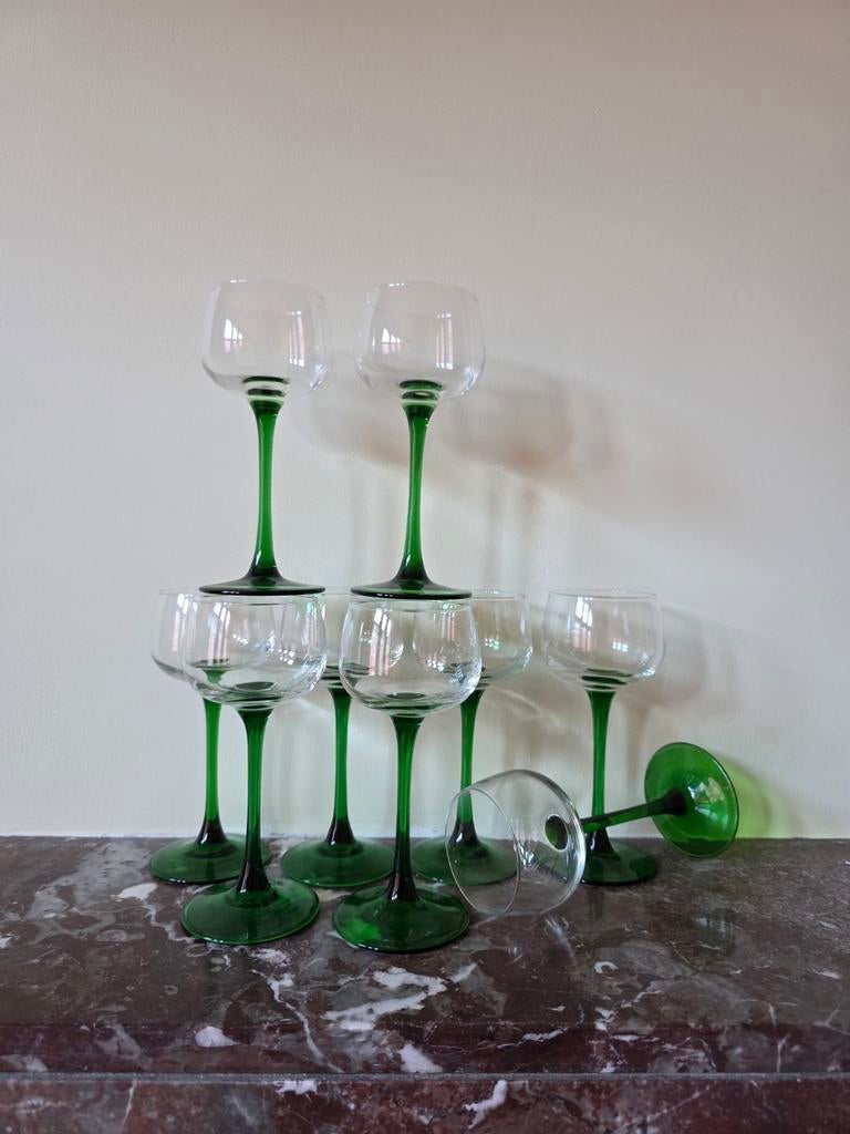 vintage wijn / borrelglazen, Maison & Meubles, Cuisine | Vaisselle, Verre, Enlèvement ou Envoi