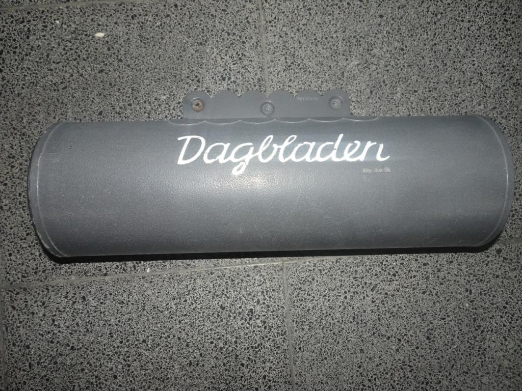 1 dagbladbuis in roestvrijstaal, Enlèvement, Comme neuf