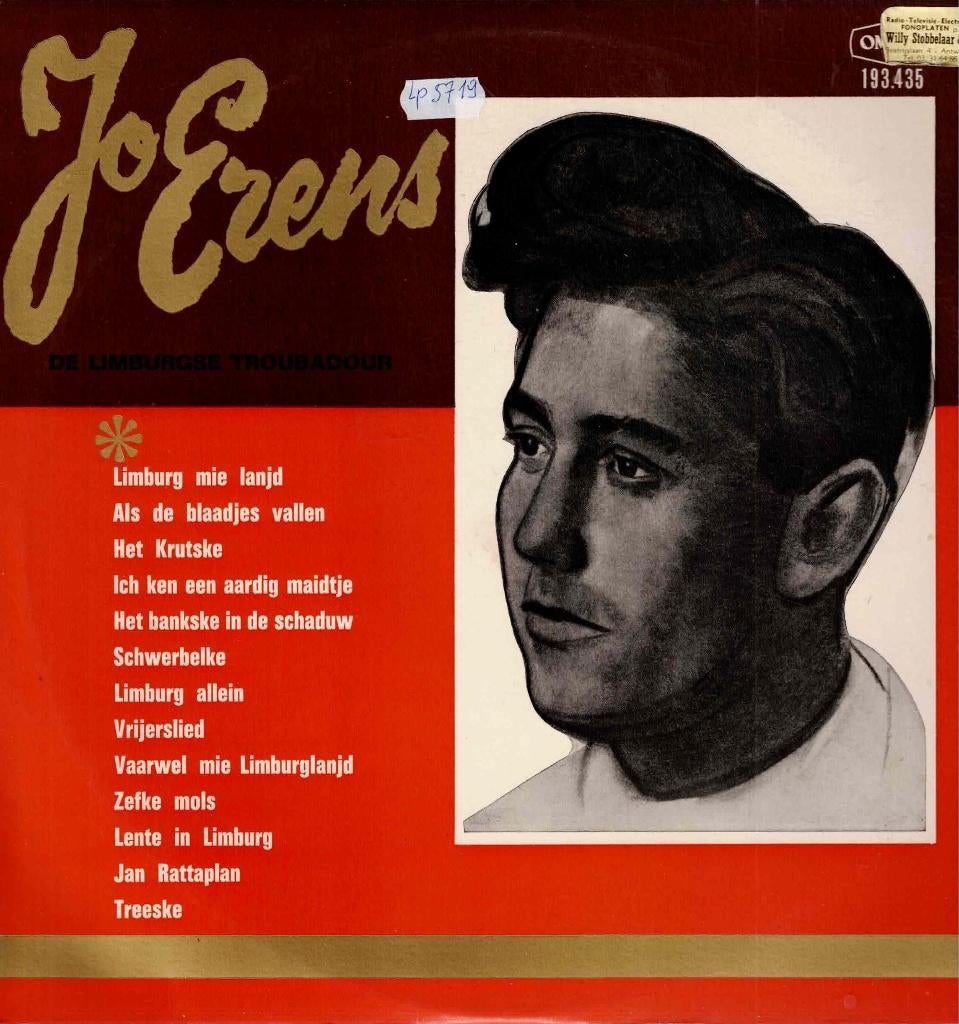 Vinyl, LP   -   Jo Erens – De Limburgse Troubadour, CD & DVD, Vinyles | Autres Vinyles, Autres formats, Enlèvement ou Envoi