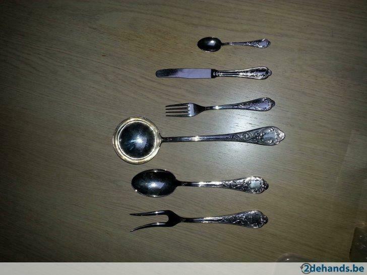 1 zilver bestek, Gebruikt