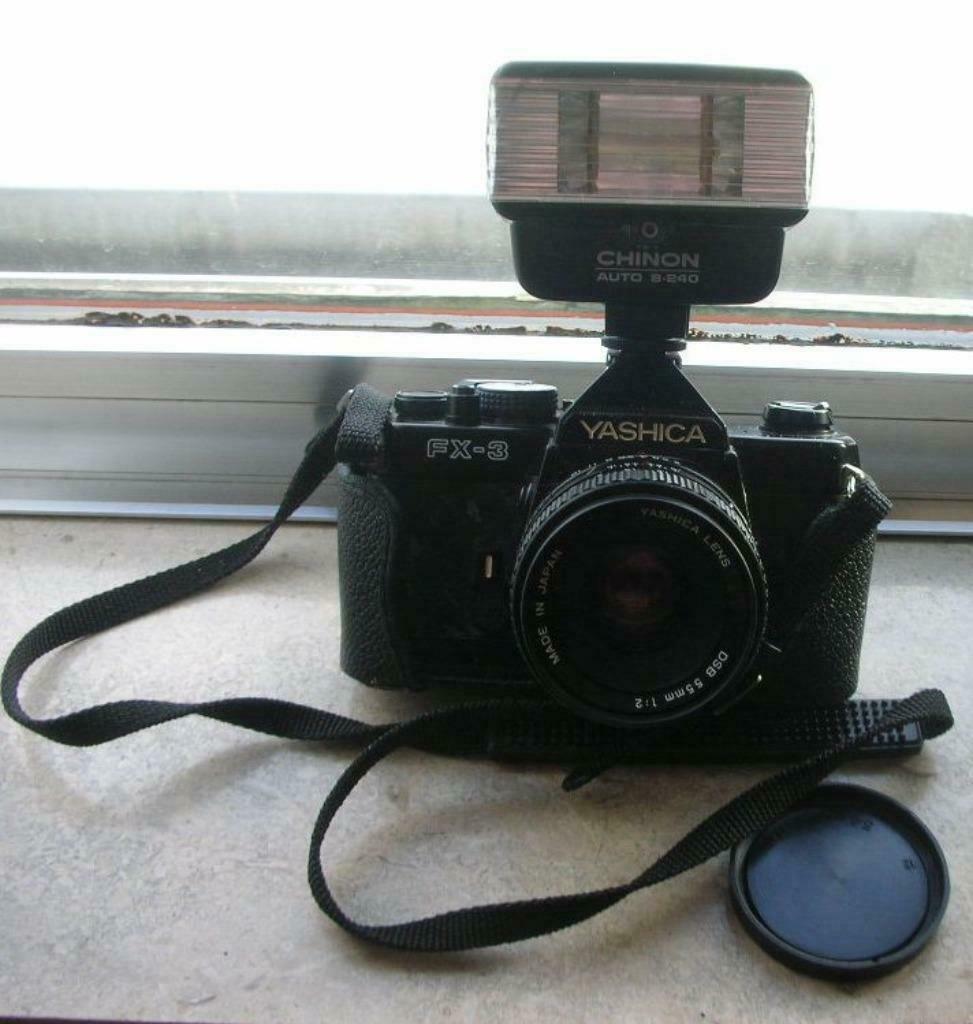 Foto toestel Yashica + flash, Enlèvement, Utilisé, Autres Marques