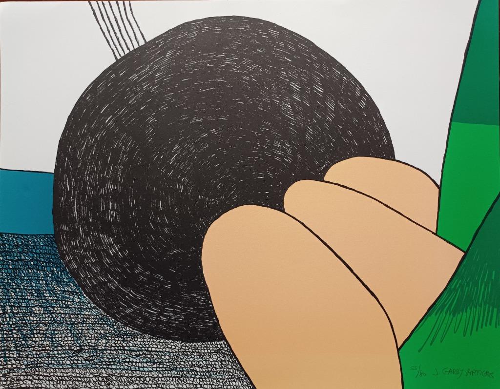 Juan Gardy Artigas, 'Ostie', litho, genummerd en gesigneerd, Antiek en Kunst, Ophalen of Verzenden