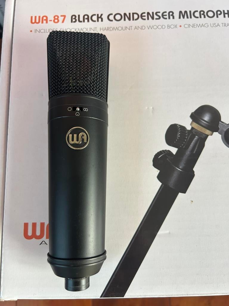 Warm Audio WA-87 black, Muziek en Instrumenten, Ophalen of Verzenden, Zo goed als nieuw