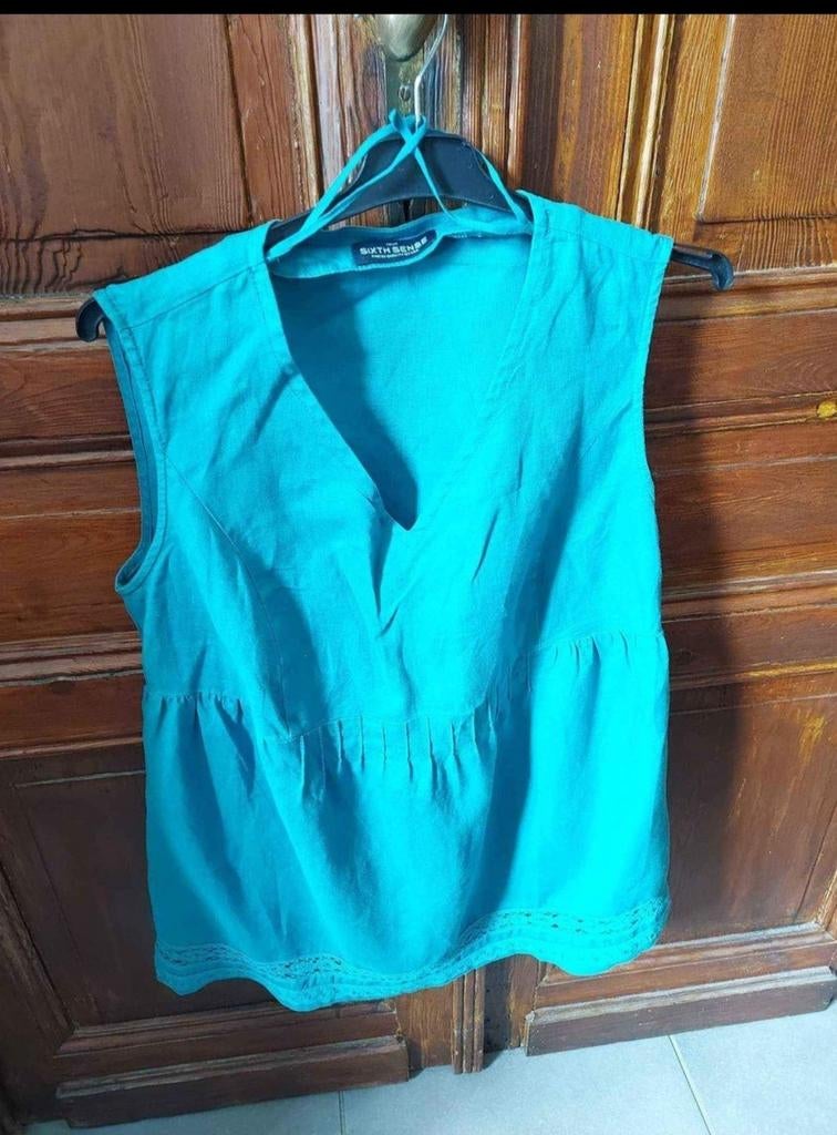 C&A linnen blouse maat 48, Kleding | Dames, C&A, Ophalen, Zo goed als nieuw, Maat 46/48 (XL) of groter