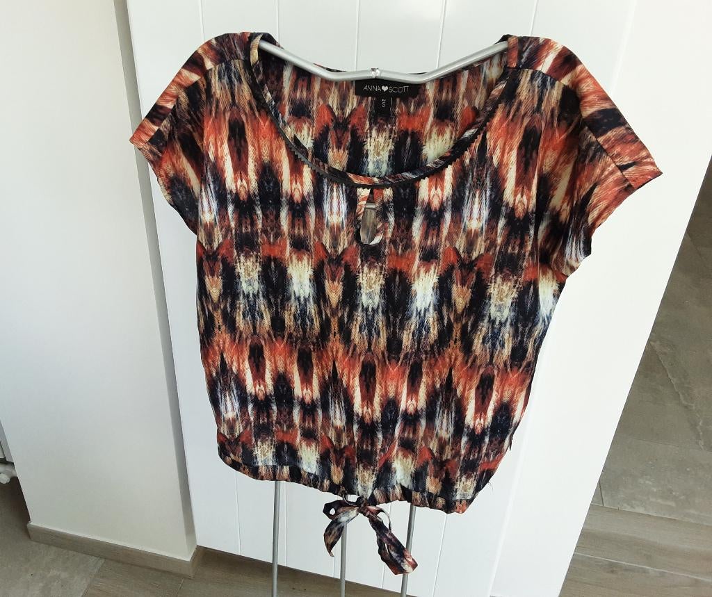 Nieuw: Mooie dames bloes - T-shirt maat Small *Anna Scott*, Overige kleuren, Anna scott, Nieuw, Ophalen of Verzenden