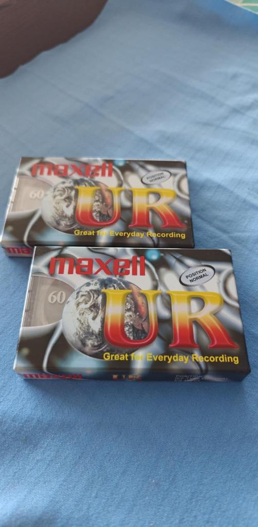 cassettes Maxell UR 60 2 stuks nieuw, Cd's en Dvd's, Cassettebandjes, 2 t/m 25 bandjes, Overige genres, Ophalen of Verzenden, Nieuw in verpakking