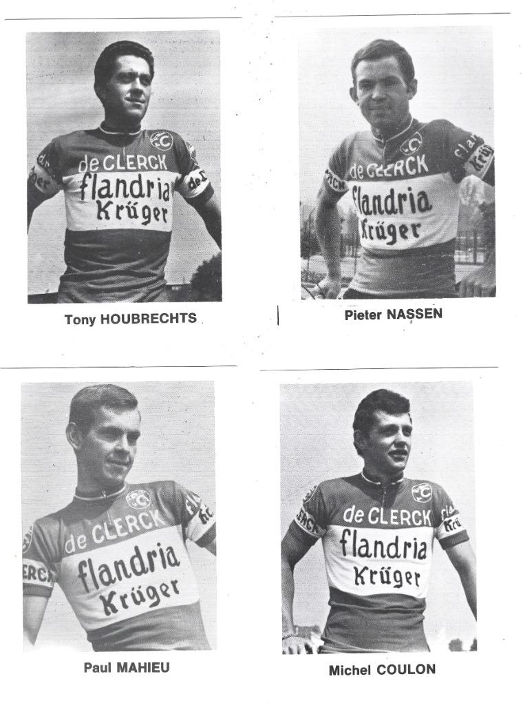 4 x WIELRENNERS  -  VARIA / DIVERS  -  FLANDRIA / KRÜGER, Verzamelen, Verzenden, Nieuw, 1940 tot 1960, Prent