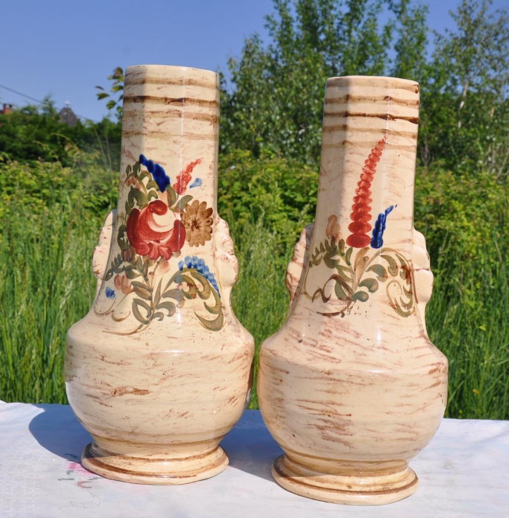 D paire de vases art deco amc wasmuel model 2, Ophalen of Verzenden
