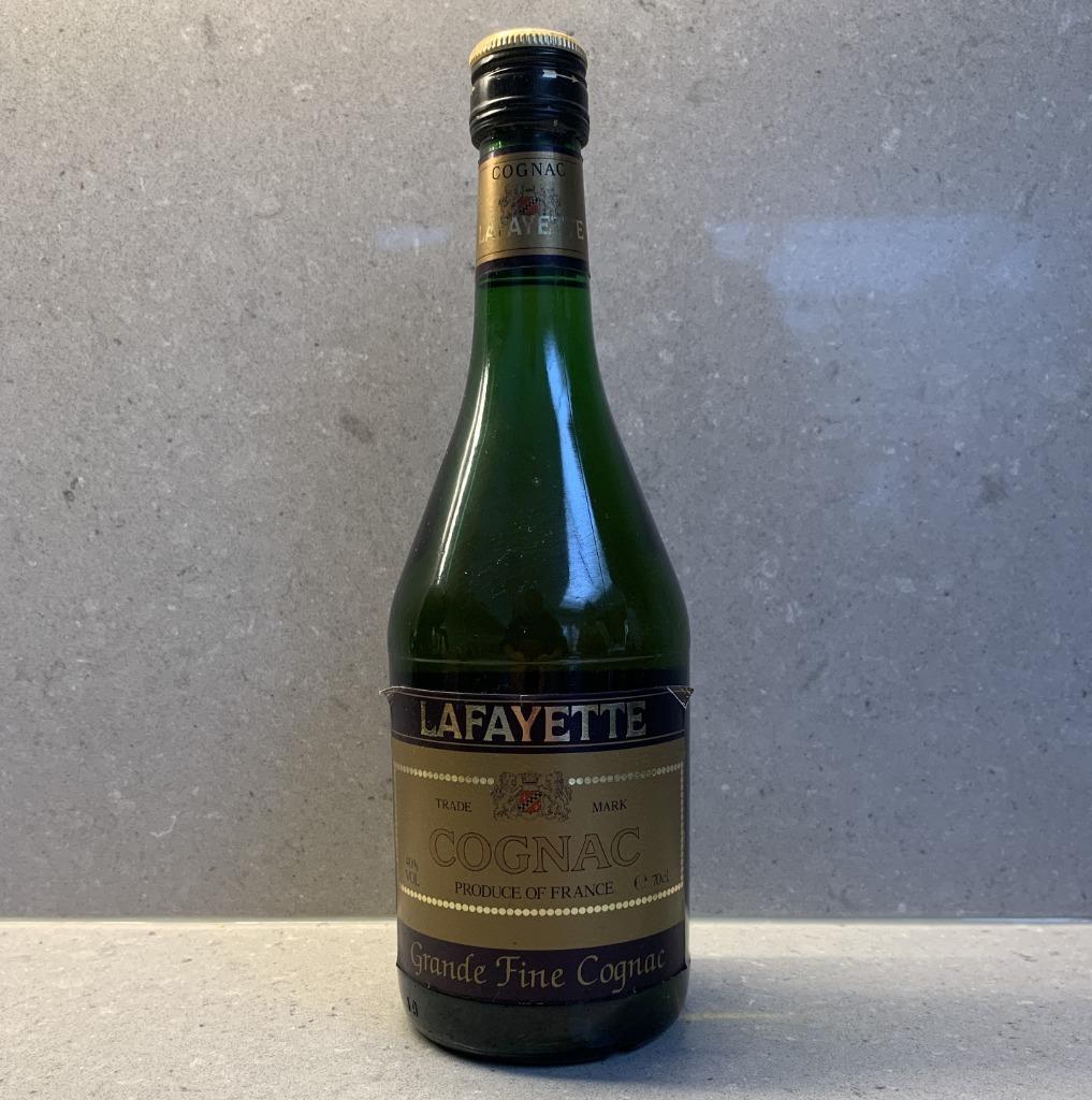 Fles Cognac van 1996 Lafayette, Verzamelen, Nieuw, Ophalen of Verzenden, Vol, Overige typen