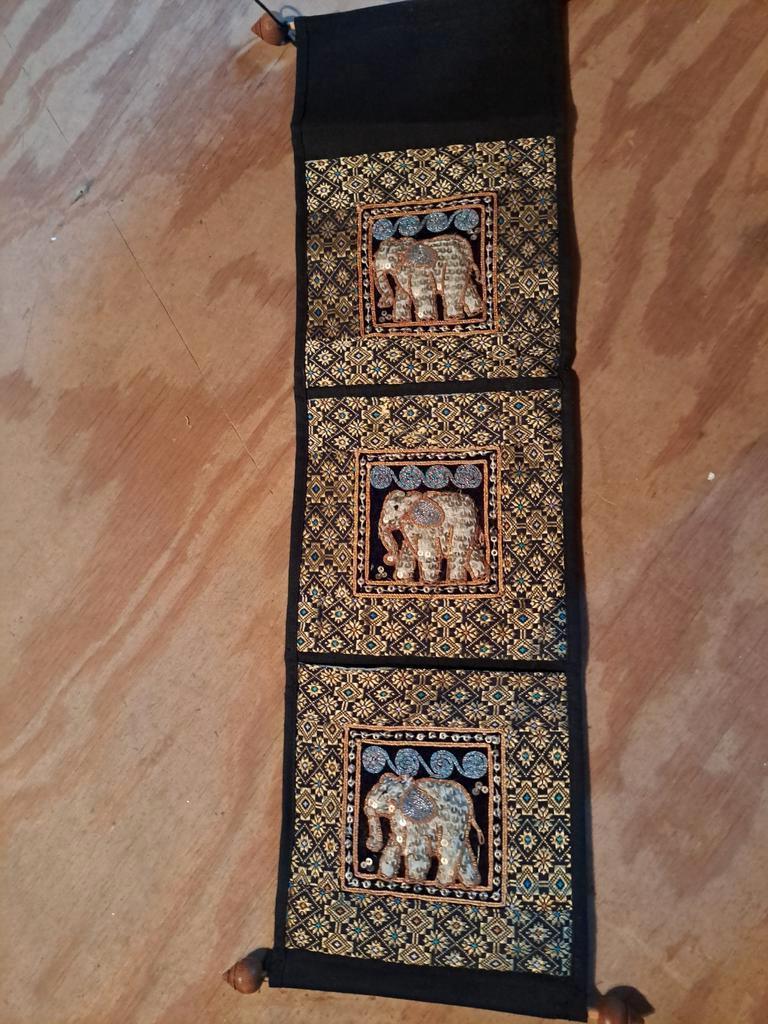 Muurhanger uit Thailand, 3 vakken., Huis en Inrichting, Ophalen of Verzenden, Zo goed als nieuw