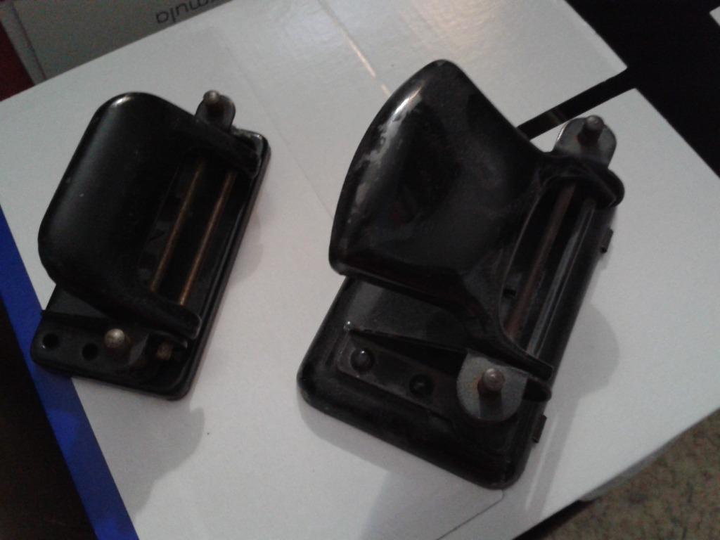 2 oude perforators + 2 oude ringmappen, Antiek en Kunst, Ophalen of Verzenden