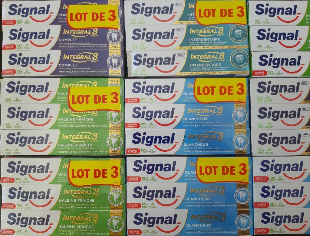 Dentifrices Signal intégral - 4 sortes, Enlèvement ou Envoi, Neuf, Dentifrice