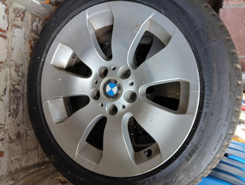 4 pneus Nexen neufs avec jantes BMW 225/50/R17, Enlèvement, 4 Saisons, Pneu(s)