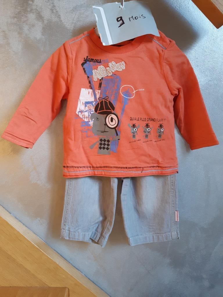 Pull et pantalon Prémaman, 9 mois, Garçon, Ensemble, Utilisé, Enlèvement ou Envoi