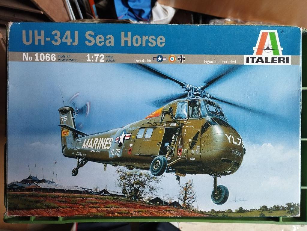 UH-34J Sea Horse, Italeri 1066, Hobby & Loisirs créatifs, Modélisme | Avions & Hélicoptères, Neuf, 1:72 à 1:144, Hélicoptère, Italeri