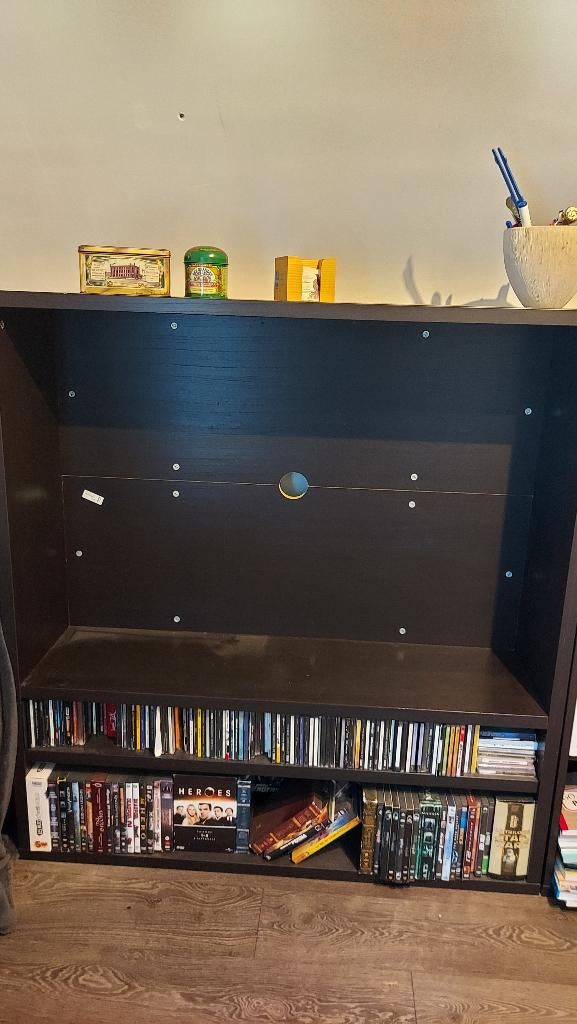 Ikea Besta Varda kasten tv meubel bruin/zwart, Ophalen, Gebruikt