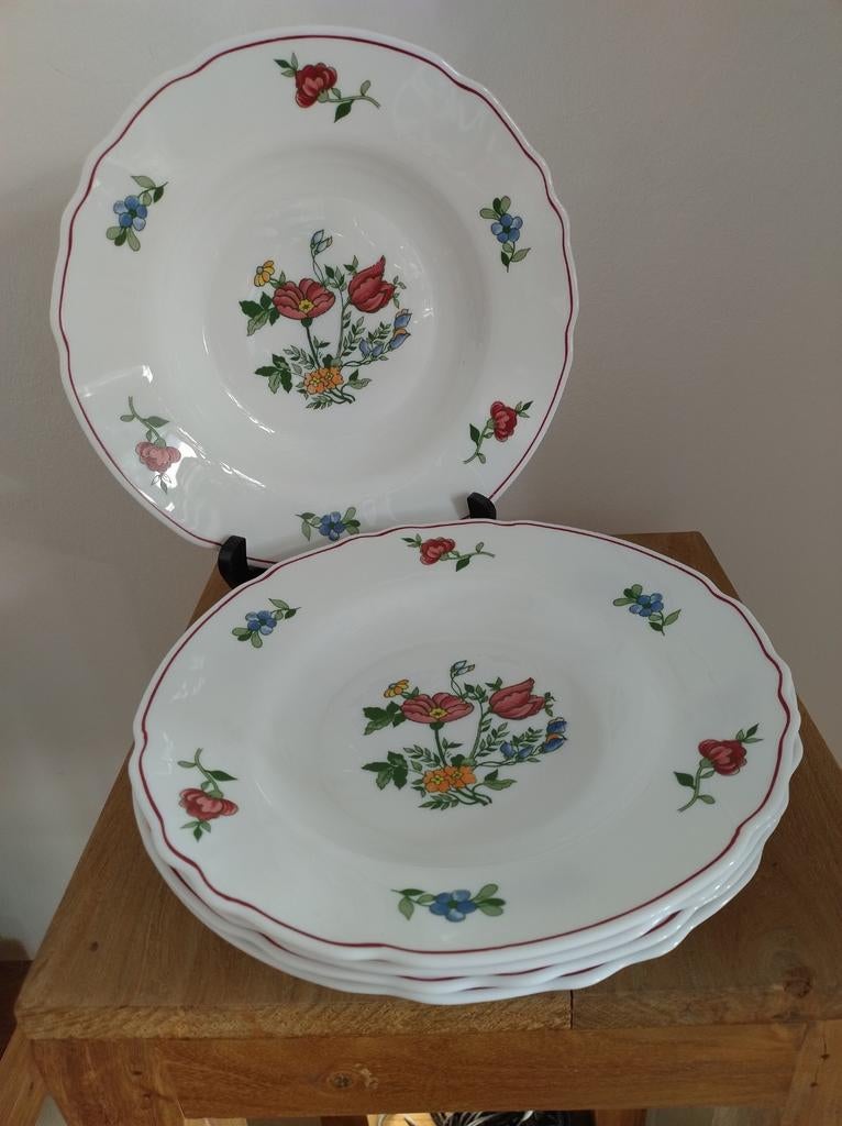 5 assiettes creuses Harmonia (arcopal espagnol), Enlèvement ou Envoi