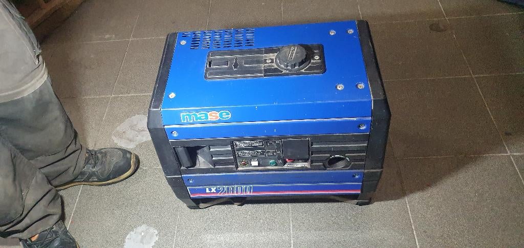 MASE Stroomgroep, type 2000, Doe-het-zelf en Bouw, Ophalen, Gebruikt, 5 tot 10 kVA, Geluidgedempt